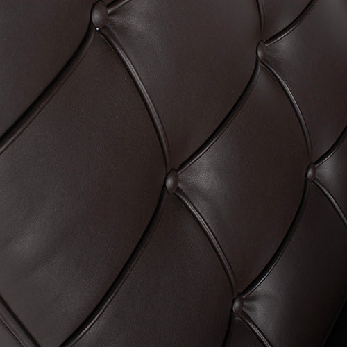 Knoll Barcelona Chair donkerbruin fauteuil mies van der rohe