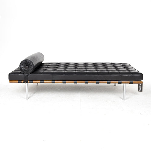 Knoll barcelona day bed zwart leder