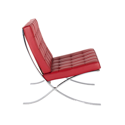 Knoll Barcelona chair rood leder