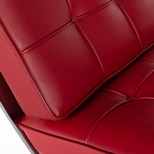 Knoll Barcelona chair rood leder