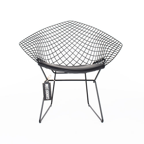 Knoll Bertoia Diamond Armchair zwart