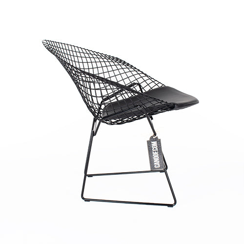 Knoll Bertoia Diamond Armchair zwart
