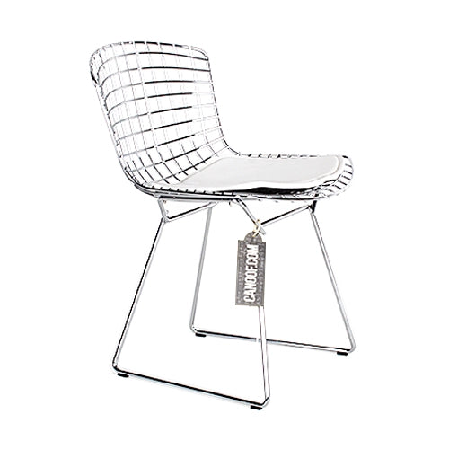 Knoll Bertoia side chair chroom wit
