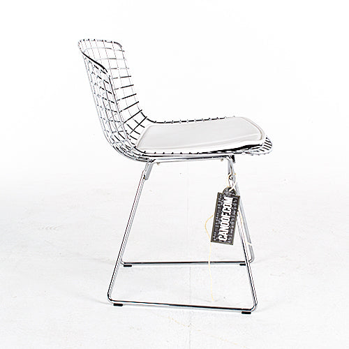 Knoll bertoia side chair chrome wit