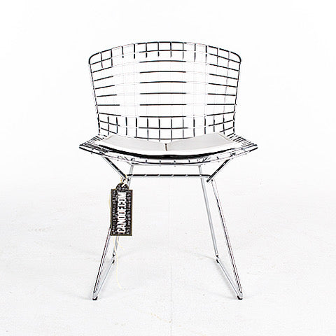 Knoll bertoia side chair chrome wit