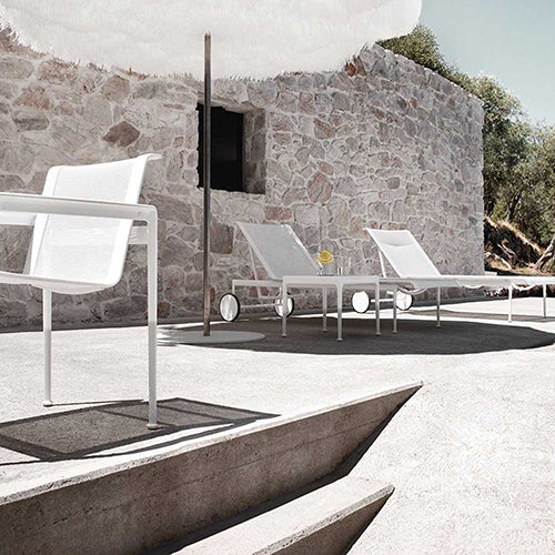 Knoll Schultz 1966 chaise lounge wit