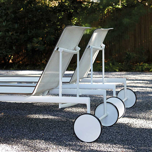 Knoll Schultz 1966 chaise lounge wit