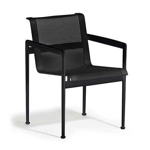 Knoll Schultz 1966 stoel armleuningen zwart