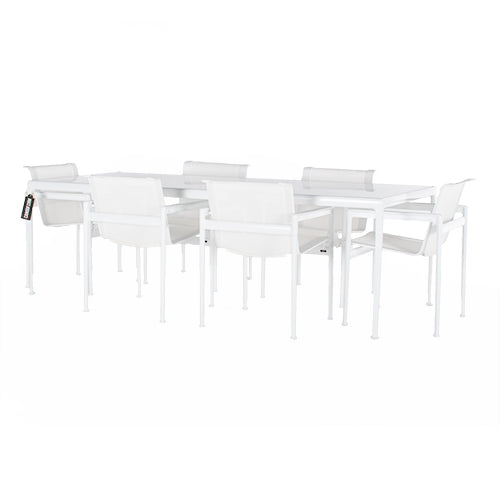 Knoll Schultz tafel stoelen wit