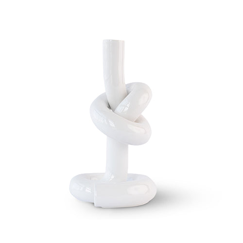 Werkwaardig Knotted kandelaar wit