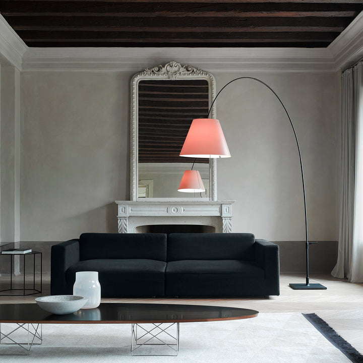 Luceplan Lady Costanza vloerlamp rood-zwart