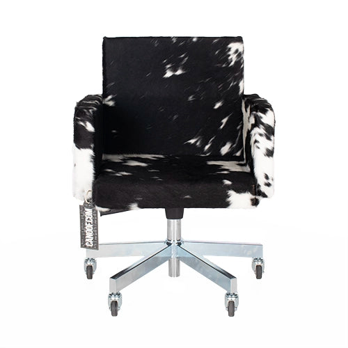 Lensvelt AVL Office Chair koeienhuid zwart