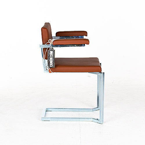 lensvelt avl koker chair bruin leder