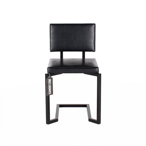 Lensvelt AVL koker chair zwart leder