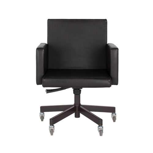 Lensvelt AVL office chair bruin leder