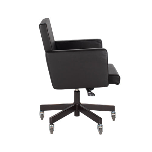 Lensvelt AVL office chair bruin leder
