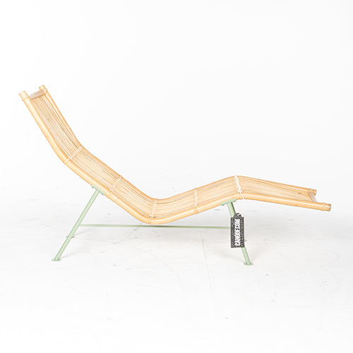 lensvelt cane divan stoel groen