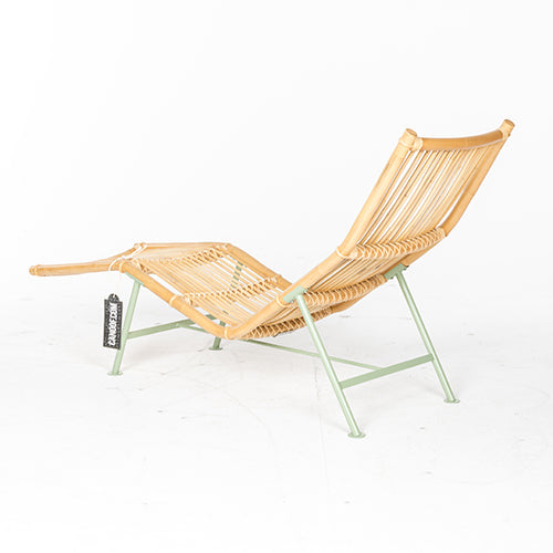 lensvelt cane divan chair groen