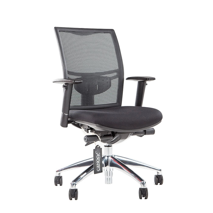 Lensvelt ergonomisch netweave bureaustoel zwart