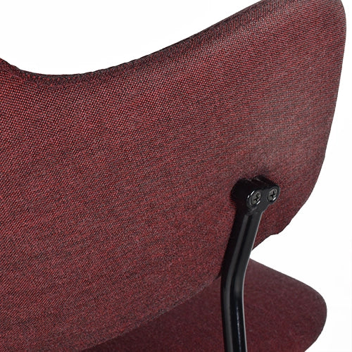 Lensvelt Gispen 205 stoelen set bordeaux (5 stuks)