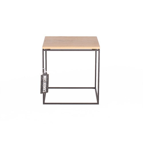Linteloo Log bijzettafel white wash/zwart