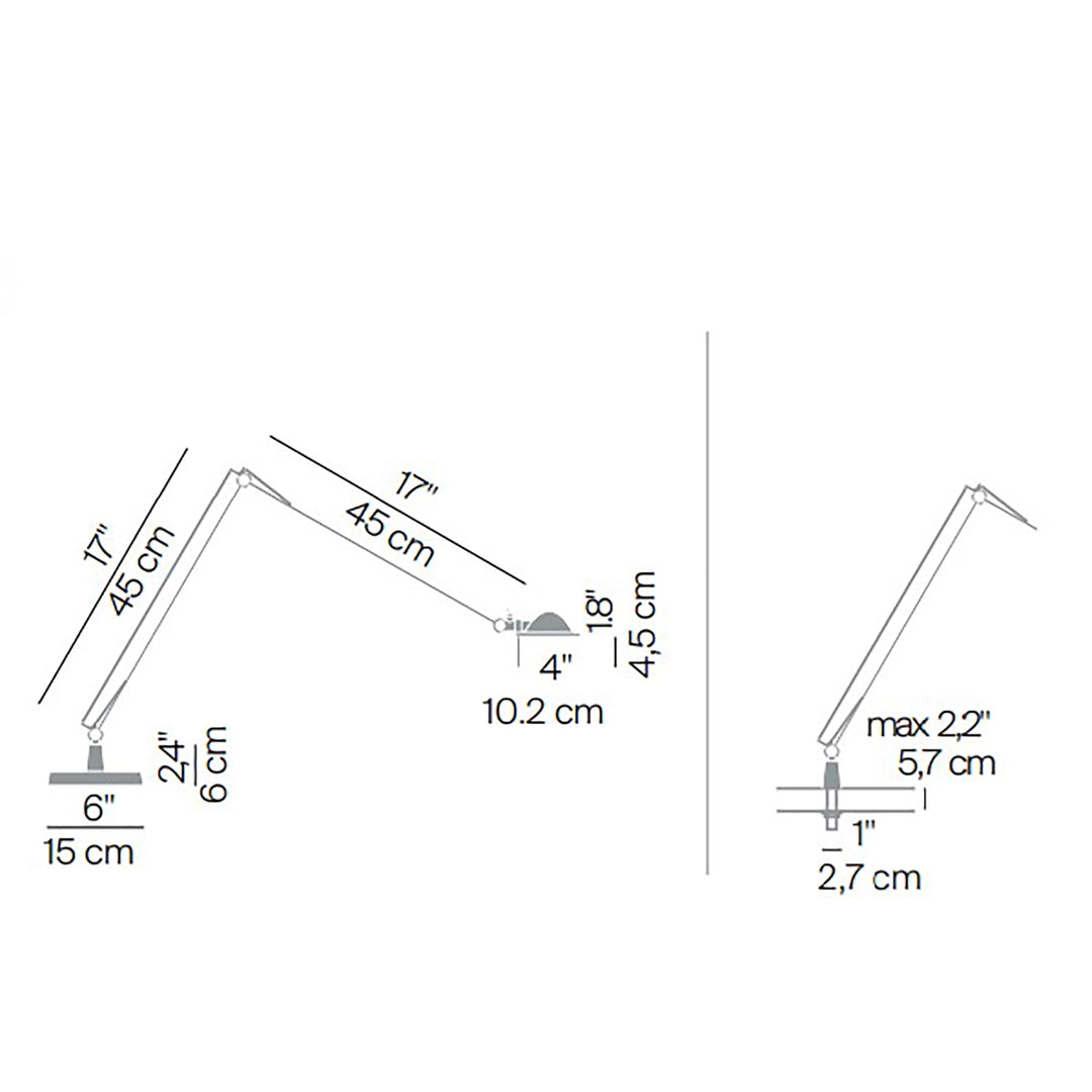 Luceplan Berenice tafellamp aluminium 