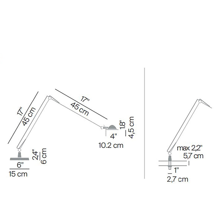 Luceplan Berenice tafellamp aluminium 