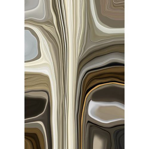 Moooi Carpets Liquid Layers Marl vloerkleed bruin