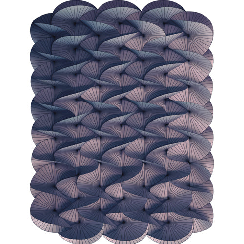 Moooi Carpets Serpentine blauw