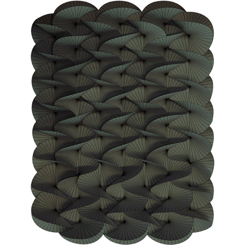 Moooi Carpets vloerkleed Serpentine groen