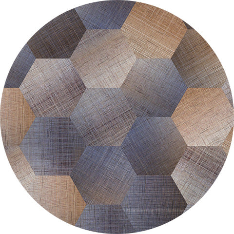 Moooi Carpets Canvas Denim vloerkleed blauw oranje