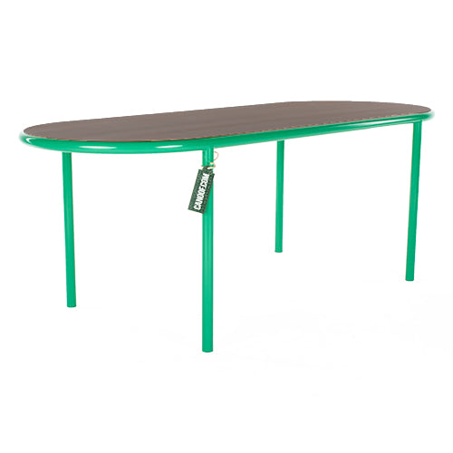 Muller van Severen Wooden Table notenhout groen