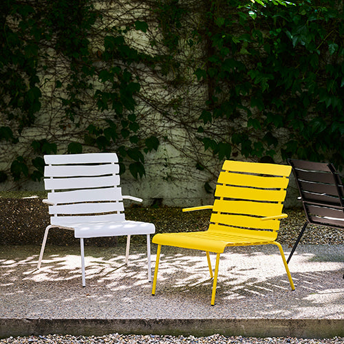 Valerie Objects Maarten Baas Aligned Lounge chair wit geel