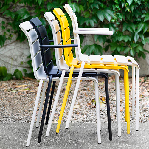 Maarten Baas Aligned chair geel wit zwart
