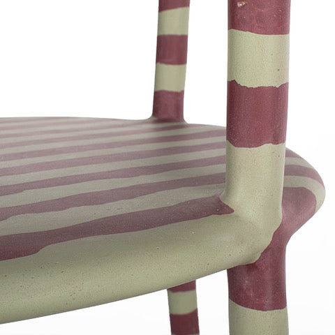 Maarten Baas striped chair groen rood