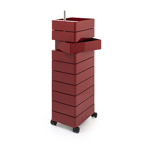 Magis 360 graden ladeblok 10 lades bordeaux