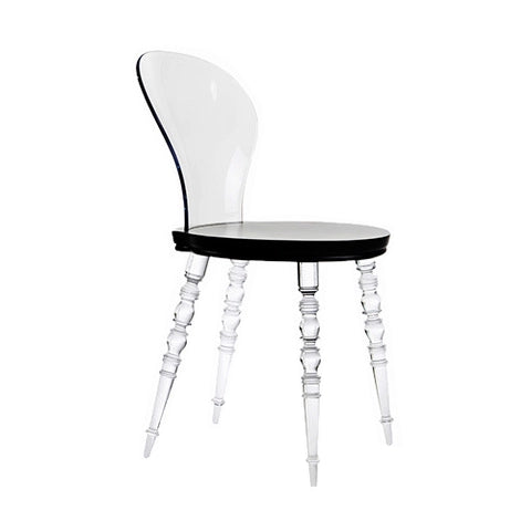 Marcel Wanders Babel chair transparant zwart