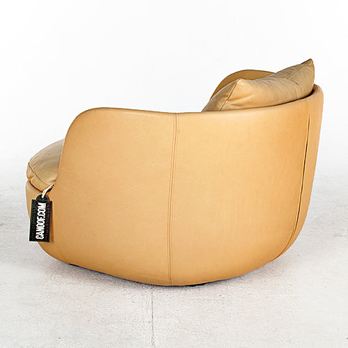 moooi bart armchair swivel cognac