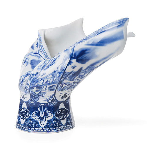 Moooi Blow Away vaas blauw