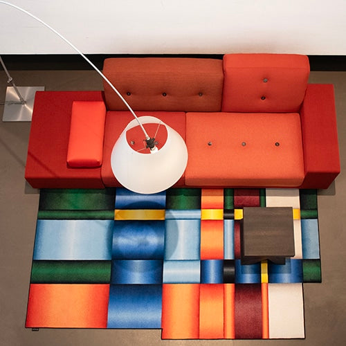 Moooi Carpets Orange Lint vloerkleed blauw rood