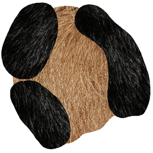 moooi carpets bearded leap vloerkleed bruin zwart