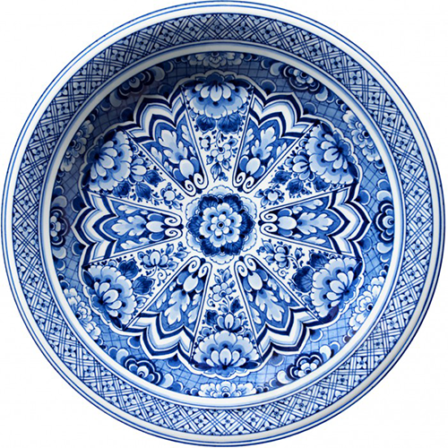 Moooi Carpets Delft Blue vloerkleed blauw