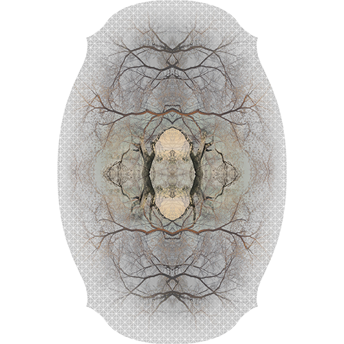moooi carpets diamond tree vloerkleed grijs