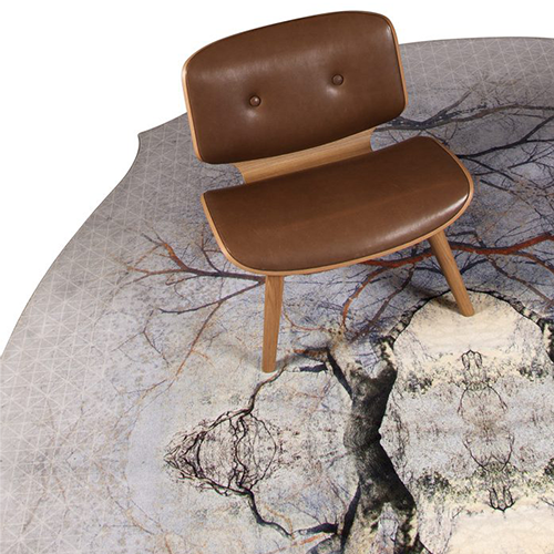 Moooi carpets diamond tree vloerkleed grijs