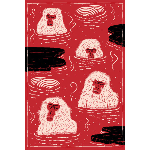 moooi carpets indigo macaque vloerkleed rood