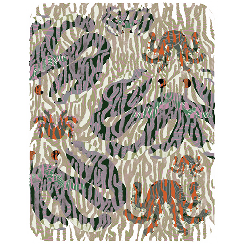 moooi carpets Octorailia vloerkleed beige bruin