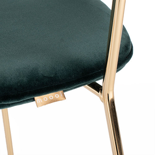 Moooi Golden chair donker groen velours