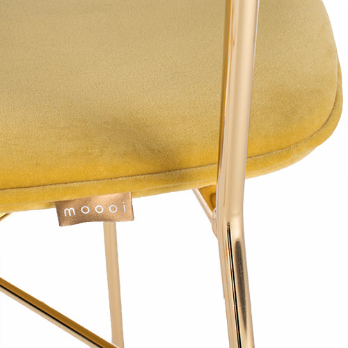 Moooi Golden chair oker goud