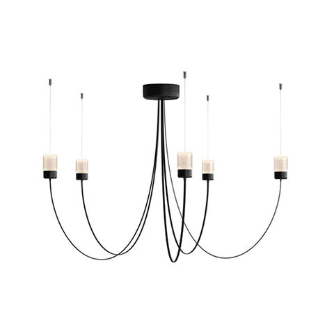 Moooi Gravity chandelier 5 hanglamp zwart