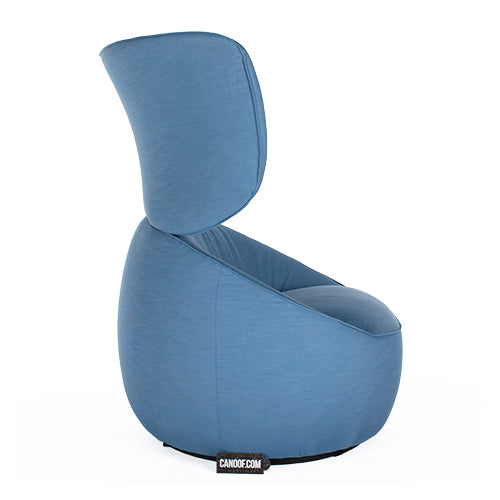 Moooi Hana chair hoge rug blauw